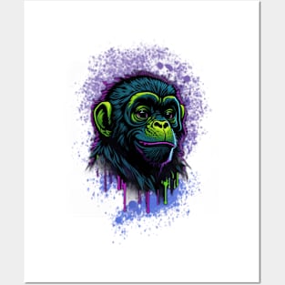 monkey art Posters and Art